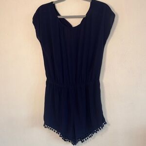 Mini Chica Navy Blue Romper